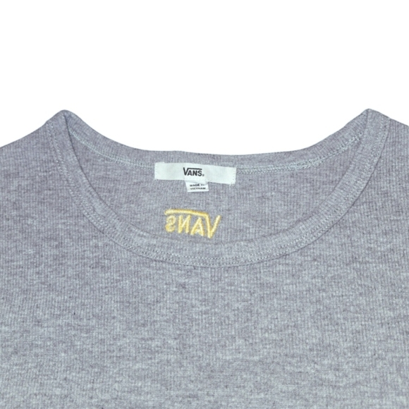 Vans Linear Mini Dress w/ Colorful Stripe Edge in Grey Size. Medium. - Picture 2 of 8